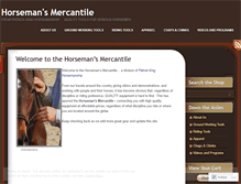 Tablet Screenshot of horsemansmercantile.wordpress.com