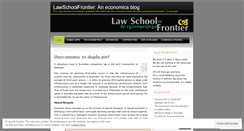 Desktop Screenshot of lawschoolfrontier.wordpress.com