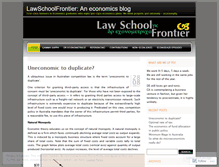 Tablet Screenshot of lawschoolfrontier.wordpress.com