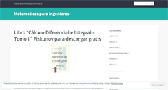 Desktop Screenshot of matematicasuniversitarias.wordpress.com