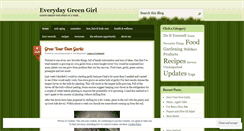 Desktop Screenshot of everydaygreengirl.wordpress.com