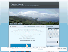 Tablet Screenshot of dreamofdestiny.wordpress.com