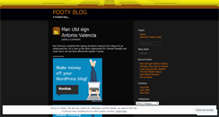 Desktop Screenshot of footieblog.wordpress.com