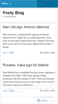 Mobile Screenshot of footieblog.wordpress.com