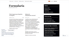 Desktop Screenshot of formulariosconcursales.wordpress.com