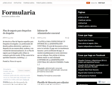 Tablet Screenshot of formulariosconcursales.wordpress.com