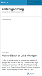 Mobile Screenshot of amichiganthing.wordpress.com