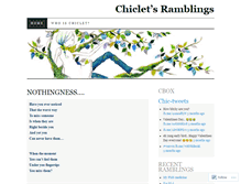 Tablet Screenshot of chicletbaby.wordpress.com
