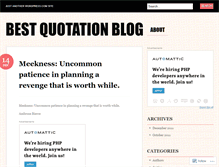 Tablet Screenshot of bestquotationblog.wordpress.com