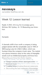 Mobile Screenshot of navasays.wordpress.com