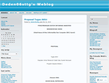Tablet Screenshot of deden06sttg.wordpress.com