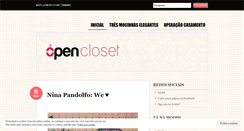 Desktop Screenshot of blogopencloset.wordpress.com