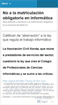 Mobile Screenshot of noalamatricula.wordpress.com