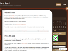 Tablet Screenshot of ivanizmi.wordpress.com
