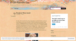 Desktop Screenshot of agirlnamedsaz.wordpress.com