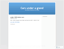 Tablet Screenshot of cars4us.wordpress.com