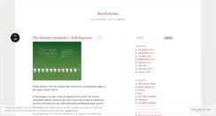 Desktop Screenshot of bloodykitten.wordpress.com