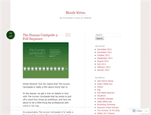 Tablet Screenshot of bloodykitten.wordpress.com