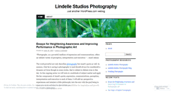 Desktop Screenshot of lindellestudiosphotography.wordpress.com