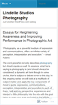 Mobile Screenshot of lindellestudiosphotography.wordpress.com
