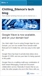 Mobile Screenshot of chillingsilence.wordpress.com