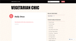 Desktop Screenshot of chicvegetarian.wordpress.com