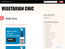 Tablet Screenshot of chicvegetarian.wordpress.com