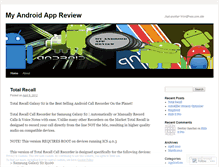 Tablet Screenshot of myandroidappreview.wordpress.com