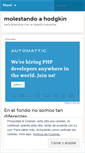 Mobile Screenshot of molestandoahodgkin.wordpress.com