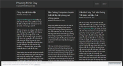 Desktop Screenshot of phuongminhduy.wordpress.com