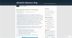 Desktop Screenshot of amahanty.wordpress.com