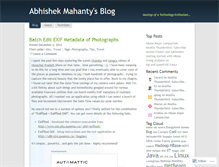 Tablet Screenshot of amahanty.wordpress.com