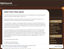 Tablet Screenshot of lbbfchurch.wordpress.com