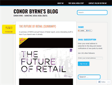 Tablet Screenshot of conorbyrne.wordpress.com