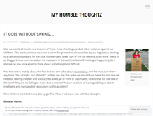 Tablet Screenshot of humblethoughtz.wordpress.com