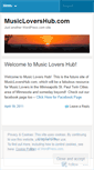Mobile Screenshot of musiclovershub.wordpress.com