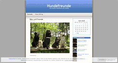 Desktop Screenshot of hundefreunde.wordpress.com