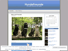 Tablet Screenshot of hundefreunde.wordpress.com