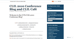 Desktop Screenshot of clil2010.wordpress.com