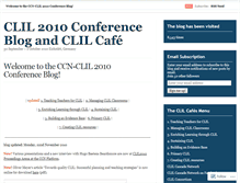 Tablet Screenshot of clil2010.wordpress.com