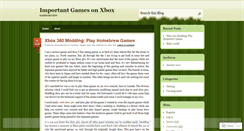 Desktop Screenshot of importantgamesonxbox.wordpress.com