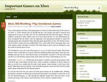 Tablet Screenshot of importantgamesonxbox.wordpress.com