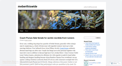 Desktop Screenshot of meberthiswide.wordpress.com