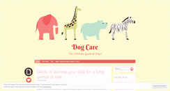 Desktop Screenshot of mydarlingdog.wordpress.com
