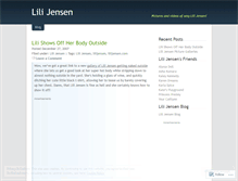 Tablet Screenshot of lilijensen.wordpress.com