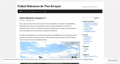 Desktop Screenshot of futbolveteranos.wordpress.com