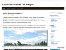 Tablet Screenshot of futbolveteranos.wordpress.com