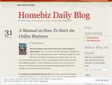 Tablet Screenshot of homebiz99.wordpress.com