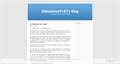 Desktop Screenshot of dietadelos9183.wordpress.com