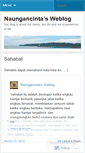 Mobile Screenshot of naungancinta.wordpress.com